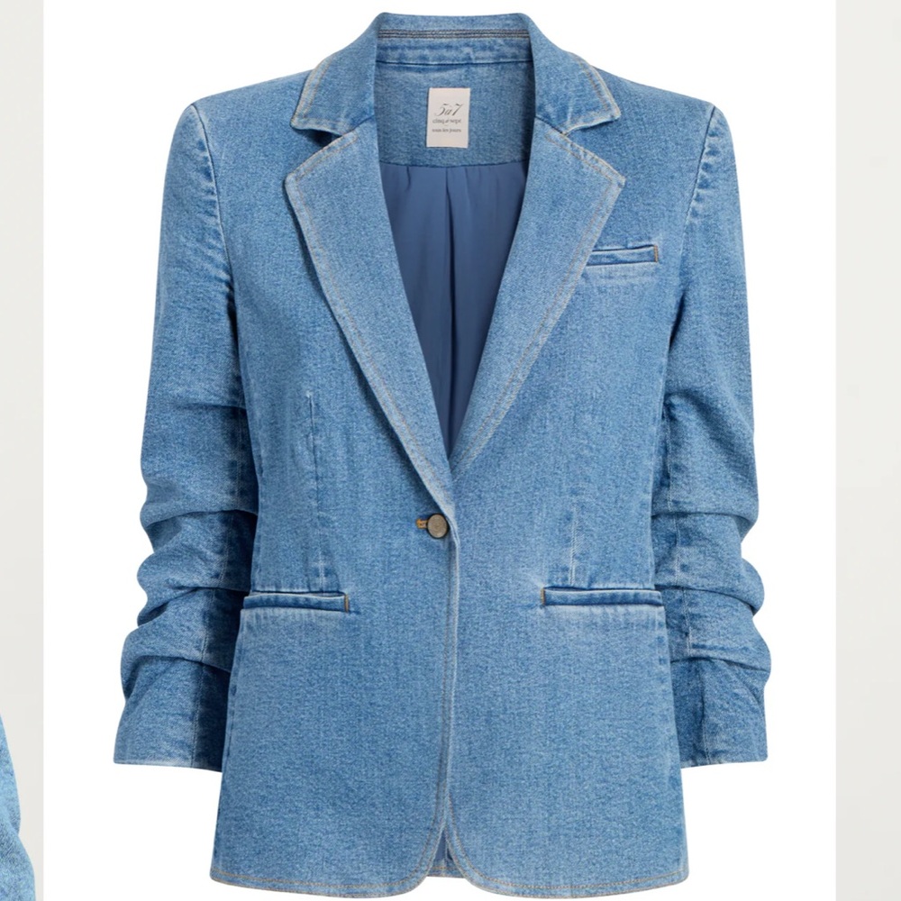 cinq à sept Khloe Denim Blazer - Size 14